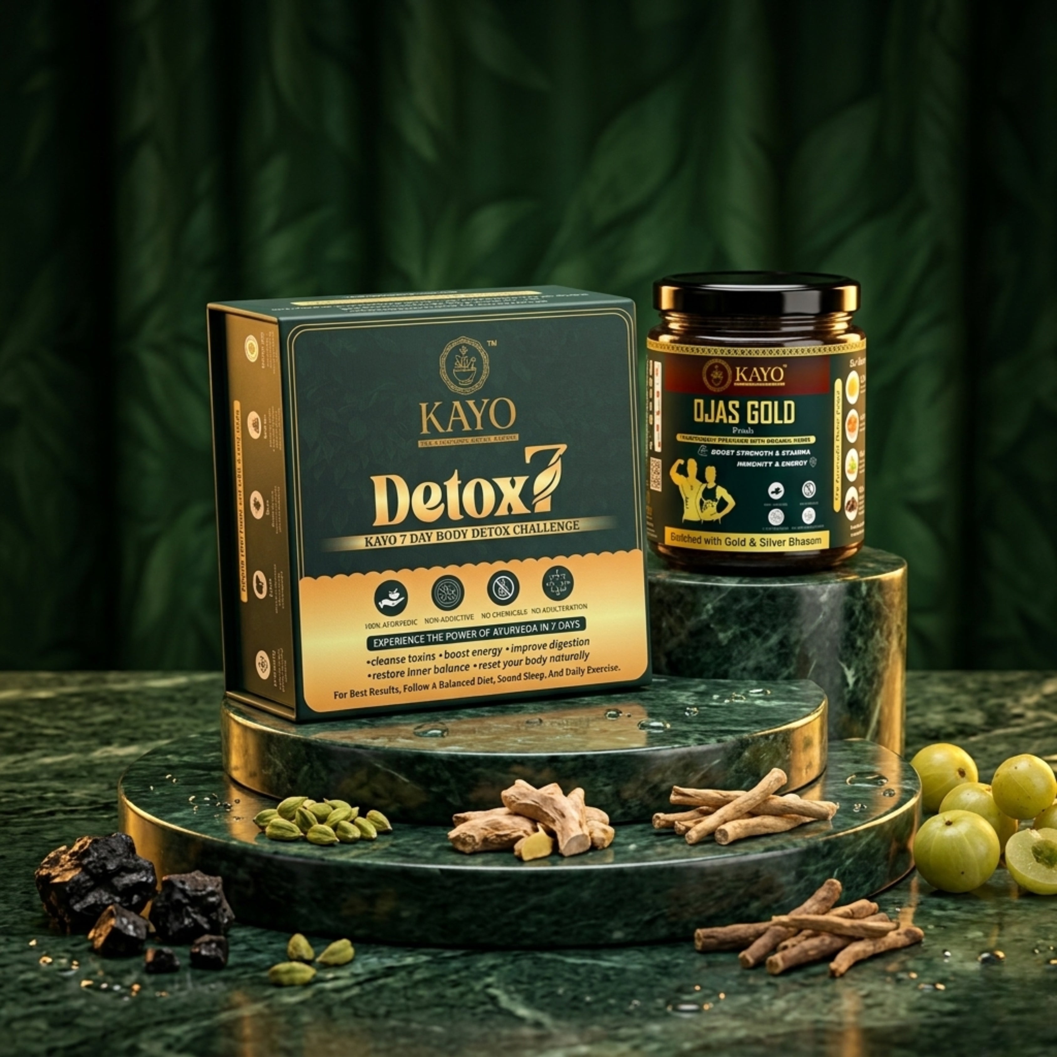Detox 7 Kit + Ojas Gold